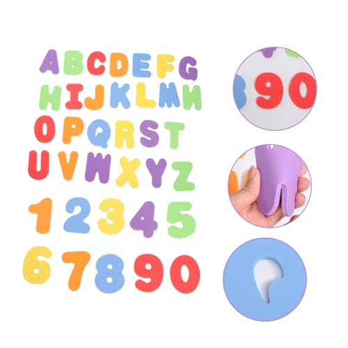 MUSISALY 36Stücke Teiliges Badspielzeug Schwimmende Lernspielzeuge Aus Eva Für Pädagogisches Alphabet Für Badezimmer Farbenfroh Und Langlebig von MUSISALY