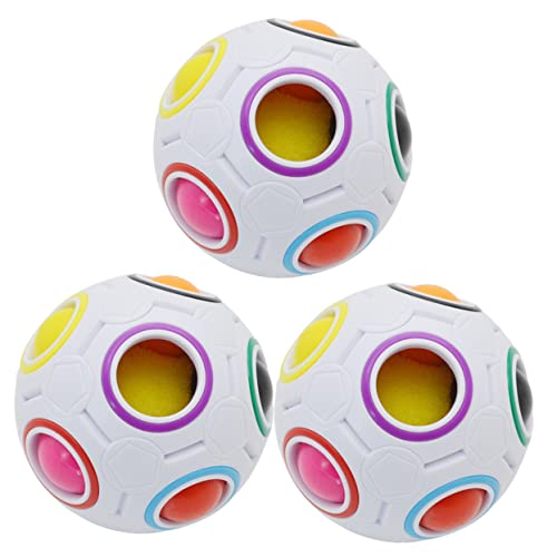 MUSISALY 3St magischer Ball für kinderspielzeug Pädagogisches dekompression jucarii pentru copii Würfel-Puzzle-Ball -Puzzle Abs Colorful von MUSISALY