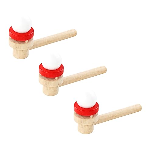 MUSISALY 3Stücke Holz Schwimmende Pipe Kognitive Spielzeuge für Kreative Suspendierungsbälle für Outdoor und Indoor Fördert Hand Augen Koordination und Motorik von MUSISALY