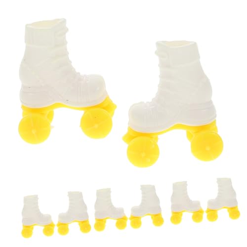 MUSISALY 4 Paar Miniatur-skistiefel, Winter-puppenschuhe, Puppen Im Maßstab 1:6, Mini-ski-Skates, Schnee-Winter-zubehör Für Miniatur-winterszenen MUSISALY 4 Paar Miniatur-skistiefel, Winter-puppenschuhe, Puppen Im Maßstab 1:6, Mini-ski-Skates, Schnee-Winter-zubehör Für Miniatur-winterszenen von MUSISALY