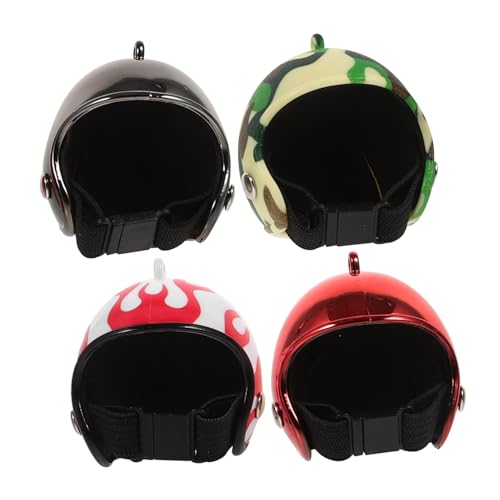 MUSISALY 4 Stück Haustier-Huhn-Helm Mini-Motorradhelme als Hähnchen Schutzhelm Hamster Kaninchenstall sonnenbrecher Vogelhelm Kopfbedeckungen für Haustiervögel Puppenhelm Eisen MUSISALY 4 Stück Haustier-Huhn-Helm Mini-Motorradhelme als Hähnchen Schutzhelm Hamster Kaninchenstall sonnenbrecher Vogelhelm Kopfbedeckungen für Haustiervögel Puppenhelm Eisen von MUSISALY