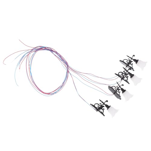 MUSISALY 4 Stück Miniatur Wandlampen Schwarz mit Warmem Licht für Puppenhaus und Diorama Sichere Materialien Dekorative Mini Hausaccessoires für Kreative Gestaltung MUSISALY 4 Stück Miniatur Wandlampen Schwarz mit Warmem Licht für Puppenhaus und Diorama Sichere Materialien Dekorative Mini Hausaccessoires für Kreative Gestaltung von MUSISALY