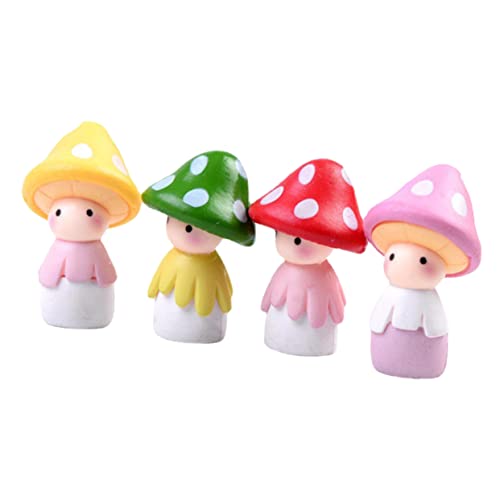 MUSISALY Mini Pilze Aus PVC Garten-deko Pilzfiguren Bonsai-pilz-verzierung Hübsche Mini-pilz-Dekoration Für Haus Und Garten Langlebiges Für Schreibtisch Oder Fensterbank von MUSISALY