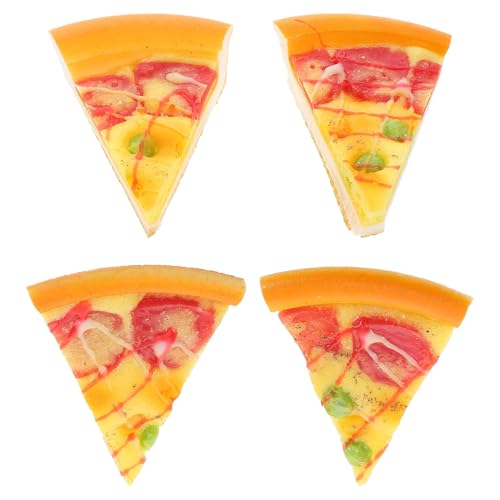 MUSISALY Realistische Gefälschte Pizzastücke Pu-simulations-pizzaspielzeug Für Jungen Und Mädchen Spiel-lebensmitteldekoration Weihnachtsparty-Requisiten von MUSISALY