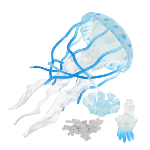 MUSISALY 4 Stück Teiliges Realistische Quallen Figuren aus Kindersicherem Kunststoff Interaktives Lernspielzeug zur Entwicklung Motorischer Fähigkeiten Dekoratives Aquarium Ornament von MUSISALY