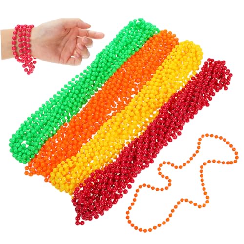 MUSISALY 48 . Teiliges Neon Perlenketten in Leuchtenden Farben Leichte Wiederverwendbare Kunststoffhalsketten für Jahre Mottopartys Tanz und Karnevalsfeiern Damen Accessoires MUSISALY 48 . Teiliges Neon Perlenketten in Leuchtenden Farben Leichte Wiederverwendbare Kunststoffhalsketten für Jahre Mottopartys Tanz und Karnevalsfeiern Damen Accessoires von MUSISALY