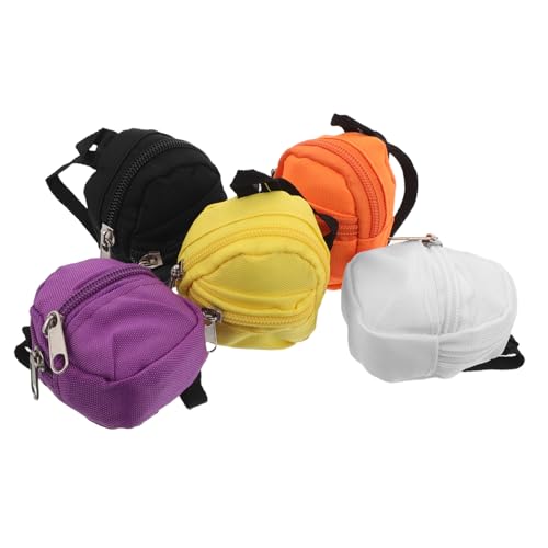 MUSISALY 5 Stück Mini -Puppen -Rucksack Geldbörse wechseln Coin -Geldbörse Tasche Charme kleine Münzgrundstück von MUSISALY