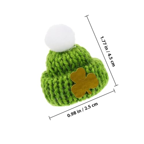 MUSISALY 50 Stück Mini Strickmützen St Patrick Day Partydeko Bunte Kleine DIY Hüte für Puppen Schmuck Handwerk Basteln Zubehör von MUSISALY