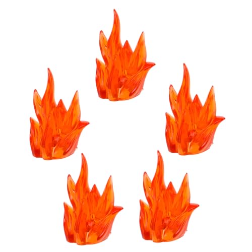 MUSISALY 5Stücke Straßensperrenspielzeug mit Künstlicher Flamme Pädagogische Bausteine für Kreative Figuren und Halloween Dekoration Leicht zu Reinigen Vielseitige von MUSISALY