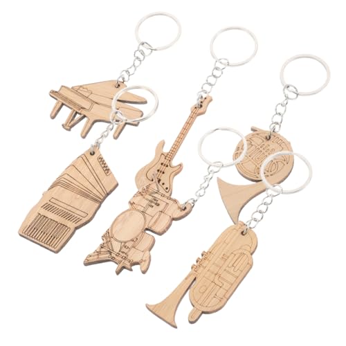 MUSISALY 6 Pcs Süße Gitarre Schlüsselbund Mini -rucksack Anhänger Ornamente Schlüsselbund Für Musikfestivals Dekorative Schlüsselbund Für Taschen Und Handtaschen von MUSISALY