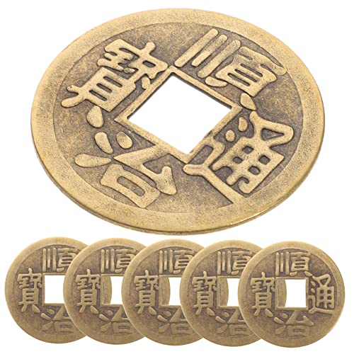 MUSISALY 6 Stück Vintage Kupfermünzen Armband DIY Charme Multifunktionale Kupfermünze Handgefertigte Chinesische Münze Münze Im Chinesischen Schicke Messingmünze von MUSISALY