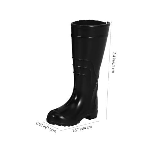 MUSISALY 8 Paare Miniatur Puppenschuhe aus Kunststoff Jungen Puppenschuhe Strapazierfähige Schuhe für Puppenkostüm und Puppenhaus Dekoration Zubehör für Ankleidepuppen von MUSISALY