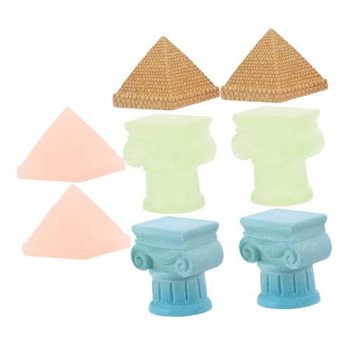 MUSISALY 8-teiliges Mini-Set Aus Römischen Säulen Und Pyramiden Ägyptische Skulpturen Im Dunkeln Leuchtende Funktion Für Die Dekoration MUSISALY 8-teiliges Mini-Set Aus Römischen Säulen Und Pyramiden Ägyptische Skulpturen Im Dunkeln Leuchtende Funktion Für Die Dekoration von MUSISALY