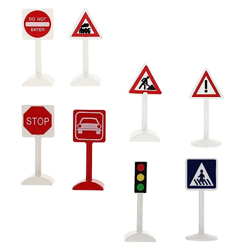 MUSISALY 8 Stück Teiliges Set Miniatur Verkehrszeichen Realistische Sandtisch Dekoration für Kinderzimmer Lernspielzeug zur Verkehrserziehung für Modellbau und Landschaften MUSISALY 8 Stück Teiliges Set Miniatur Verkehrszeichen Realistische Sandtisch Dekoration für Kinderzimmer Lernspielzeug zur Verkehrserziehung für Modellbau und Landschaften von MUSISALY
