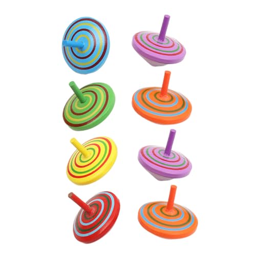 MUSISALY 8St Kreisel für kinderspielzeug Decompression Toy Gyro- Interessantes outdor Boy Toys Kinderoberteile Top- hölzern von MUSISALY