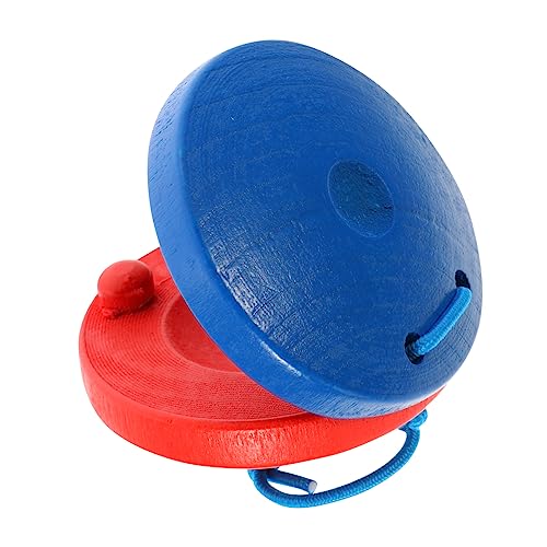 MUSISALY 8 Stücke Kleinkinder Musik Spielzeug Set Rot Holz Castanet Spielzeug Kinder Früh Lernen Musical Instrument Vorschule Spielzeug von MUSISALY