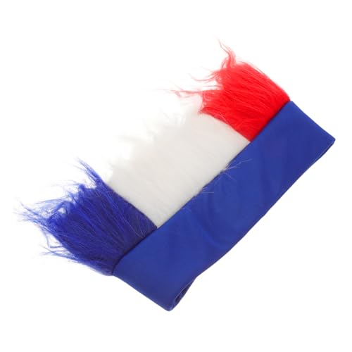 MUSISALY Blaue, Weiße Und Rote Frankreich-fans-perücke, Patriotische, Verrückte Perücke Für Fußballspiele Und Sportveranstaltungen, Neuartige Kopfbedeckung Für Weltmeisterschaft Und MUSISALY Blaue, Weiße Und Rote Frankreich-fans-perücke, Patriotische, Verrückte Perücke Für Fußballspiele Und Sportveranstaltungen, Neuartige Kopfbedeckung Für Weltmeisterschaft Und von MUSISALY