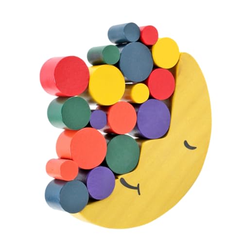 MUSISALY Frühpädagogisches Konstruktionsspielzeug Kinderspielzeug Stapelblöcke Bausteinspielzeug Ausgleichsblöcke Bambus Colorful von MUSISALY