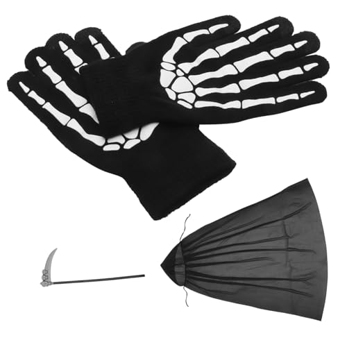 MUSISALY Und Eleganz: Umhang des Todes Cape-Set Mit Handschuhen Halloween-kostümzubehör Für Partys Für Erwachsene MUSISALY Und Eleganz: Umhang des Todes Cape-Set Mit Handschuhen Halloween-kostümzubehör Für Partys Für Erwachsene von MUSISALY