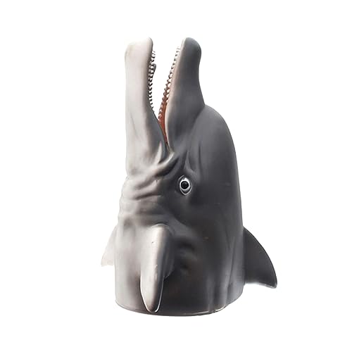 MUSISALY Handpuppe in Delfinform Für Kinder Interaktives Lernspielzeug Sicheres Material Rollenspiel Grau von MUSISALY