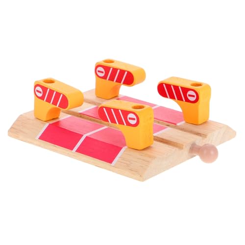 MUSISALY Hölzerne Eisenbahnschiene, Barrikadenstation, DIY-bahnsteig, Zugmodell, Straßensperre, Bahnhof, Gleisplattform Mit Barrikadenzubehör Für Kinder Und Kinder MUSISALY Hölzerne Eisenbahnschiene, Barrikadenstation, DIY-bahnsteig, Zugmodell, Straßensperre, Bahnhof, Gleisplattform Mit Barrikadenzubehör Für Kinder Und Kinder von MUSISALY