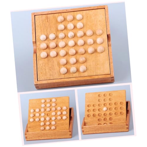 MUSISALY Holzschachbrettspiel Intelligentes Schachspiel Aus Holz Pädagogisches Für Erwachsene Perfektes Brettspiel Für Familienunterhaltung Und Zeitvertreib von MUSISALY