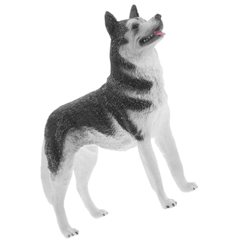 MUSISALY Toy Dog Hundespielzeug Große Hunde Husky Hundemodell Simuliertes Tiermodell Für Kognitives Lernspielzeug Dekoratives Hundemodell Aus von MUSISALY