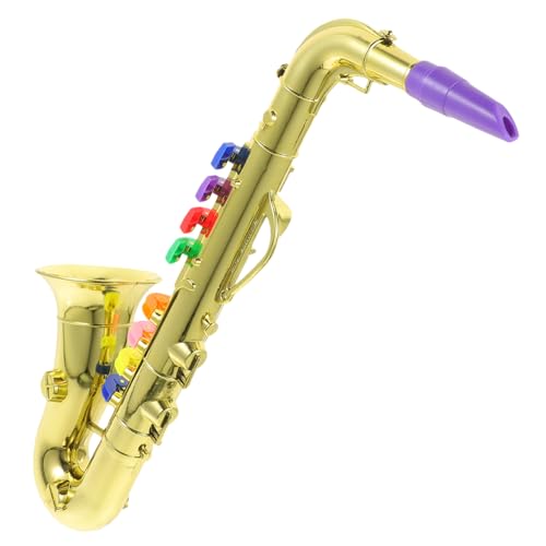 MUSISALY Kinder Blasinstrument Spielzeug Kinder Saxophon Spielzeug Simuliertes Saxophon Spielzeug Simulations Saxophon Spielzeug Kinder Saxophon Spielzeug Musik Für Erwachsene von MUSISALY