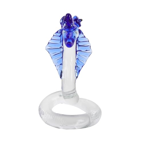 MUSISALY Mini-schlangenstatue Aus Glas Cartoon-Ornament Für Garten Kristall-Figur Sammlerstück Klein Winzig Miniatur Schatz Heim von MUSISALY