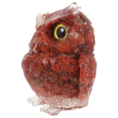 MUSISALY Kristalleule Das Eulenhaus Luft Aquarium Tank Dekorationen Für Aquarien Kreative Tierstatue Eulenstatue Desktop-eulenfiguren Eulenfigur Aus Kristall Kleine Tierfigur von MUSISALY