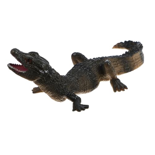 MUSISALY Krokodilmodell für die frühe Bildung Simulation Krokodilmodell Simulationskrokodildekoration Tiermodell Modell für Schule realistisches Simulationskrokodilmodell Tierfiguren PVC von MUSISALY