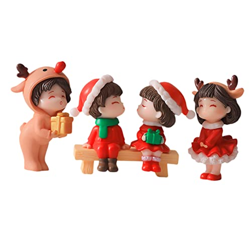 MUSISALY Leichte Desktop Dekorationen Miniatur Figuren Paar Weihnachten Paare Statue von MUSISALY