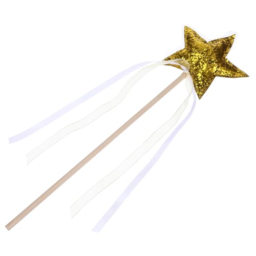 MUSISALY Magische Zauberstab mit Glitzer für Geburtstagsfeiern Cosplay Bühnenaufführungen und Festliche Anlässe Goldene Farbe MUSISALY Magische Zauberstab mit Glitzer für Geburtstagsfeiern Cosplay Bühnenaufführungen und Festliche Anlässe Goldene Farbe von MUSISALY