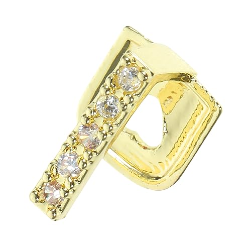 MUSISALY Metallgitter für Zähne Halloween Costume Halloween Kleidung Tooth gems Teeth gems Gold gebiss Falsche Zähne Cosplay-Grillzähne Mund Zähne Grillen Rapper-Requisiten Kupfer Golden von MUSISALY