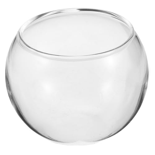 MUSISALY Mini-aquariumschale Aus Glas Landschaftsflasche Für Kampffische Terrarium Puppenhaus-zubehör Runde Dekorative Schale Für Zuhause von MUSISALY