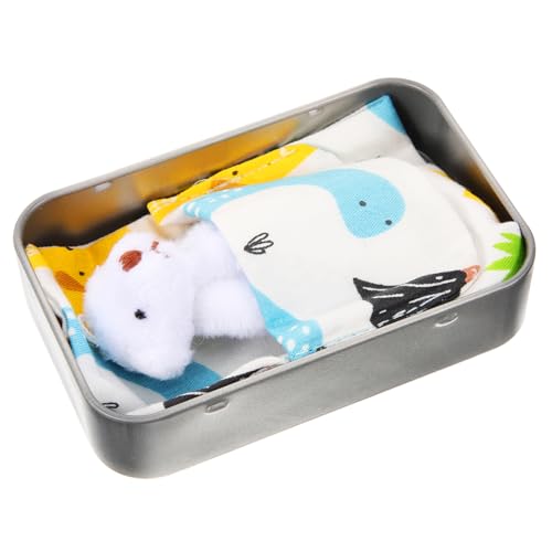 MUSISALY Mini Plüschbär in Blechdose Niedliches Mini Bär Ornament Dekoration für Kinderzimmer Geschenkidee für Geburtstage Hochzeiten und Besondere Anlässe Blaues Säckchen MUSISALY Mini Plüschbär in Blechdose Niedliches Mini Bär Ornament Dekoration für Kinderzimmer Geschenkidee für Geburtstage Hochzeiten und Besondere Anlässe Blaues Säckchen von MUSISALY