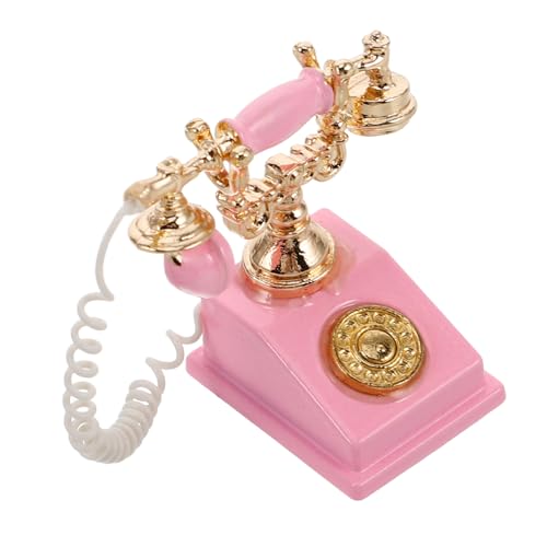 MUSISALY Miniatur-Vintage-Telefon-Requisite Für Puppenhaus-Dekoration, Altes Telefon-Spielzeug Für Kinder, Miniatur-puppenhaus-zubehör, Vintage-wohndekoration MUSISALY Miniatur-Vintage-Telefon-Requisite Für Puppenhaus-Dekoration, Altes Telefon-Spielzeug Für Kinder, Miniatur-puppenhaus-zubehör, Vintage-wohndekoration von MUSISALY