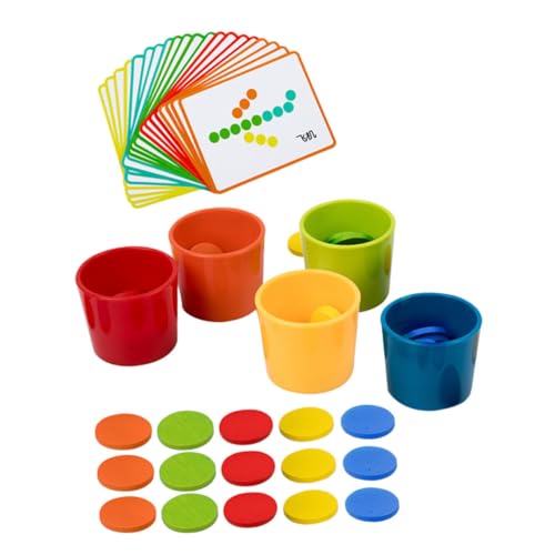 MUSISALY Holz-sortierbecher Für 1–3-jährige Farbsortierspielzeug Passendes Lernspielzeug MUSISALY Holz-sortierbecher Für 1–3-jährige Farbsortierspielzeug Passendes Lernspielzeug von MUSISALY