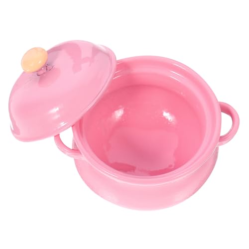 MUSISALY Miniatur Puppenhaus Zubehör Rosa Keramik Mini Suppentopf für Jungen und Mädchen Spielset MUSISALY Miniatur Puppenhaus Zubehör Rosa Keramik Mini Suppentopf für Jungen und Mädchen Spielset von MUSISALY