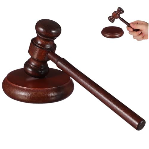 MUSISALY Richterhammer aus Holz Kinderspielzeug Gavel mit Einfachem Design für Gerichte und Auktionen Klare Lautstärke und Angenehme Haptik von MUSISALY
