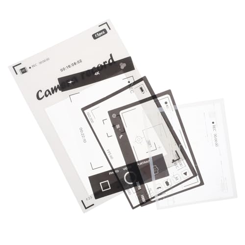 MUSISALY Sticker-Pack 15 Bögen PVC-Retro-filmrahmen Journaling Sulies Vintage-Scrapbook-Verzierungen Memory- von MUSISALY