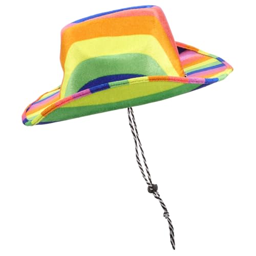 MUSISALY Bunter Cowboyhut aus Filz für Erwachsene Leicht und Atmungsaktiv für Kostümpartys Fasching und Rollenspiele Einzigartiges Design für Kreative Verkleidungen MUSISALY Bunter Cowboyhut aus Filz für Erwachsene Leicht und Atmungsaktiv für Kostümpartys Fasching und Rollenspiele Einzigartiges Design für Kreative Verkleidungen von MUSISALY