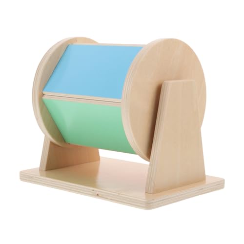 MUSISALY Regenbogen-textiltrommel Aus Holz Babyspielzeug Rad Sensorisches Spielzeug Für Die Entwicklung Der Lernfähigkeiten Von Kleinkindern von MUSISALY