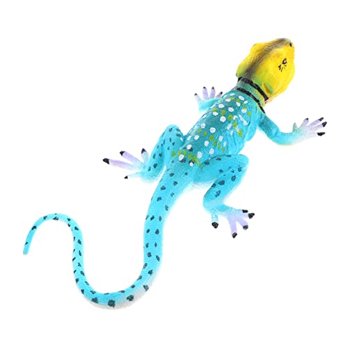 MUSISALY Spielzeug Künstliche Gekräuseltes Eidechsenmodell Kleine Eidechsenstatue Simulations-eidechsenmodell Miniaturen Animal Figures Weihnachsgeschenk Reptilienstatue Gecko-Miniatur PVC von MUSISALY