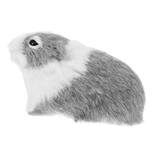 MUSISALY üsch Hamster Figurine Lebensechte Hamster Deko Figur Für Zuhause Kuscheltier Im Grauweiß Mit Detailgetreuer Gestaltung üßes Für Tierliebhaber Und von MUSISALY