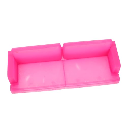 Puppenhaus Doppelsofa Luxuriöses Sofa für Puppenhaus Dekoration Detailreiche Handwerkskunst für Kreative Spielumgebungen für Puppenstuben von MUSISALY