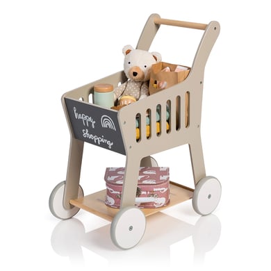 MUSTERKIND® Einkaufswagen Rubus, warmgrau/natur von Musterkind
