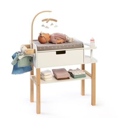 MUSTERKIND® Puppen-Wickelkommode Viola, natur/weiß von Musterkind