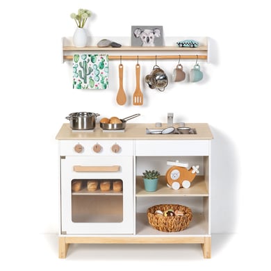 MUSTERKIND® Spielküche Magnolia, weiß/natur von Musterkind