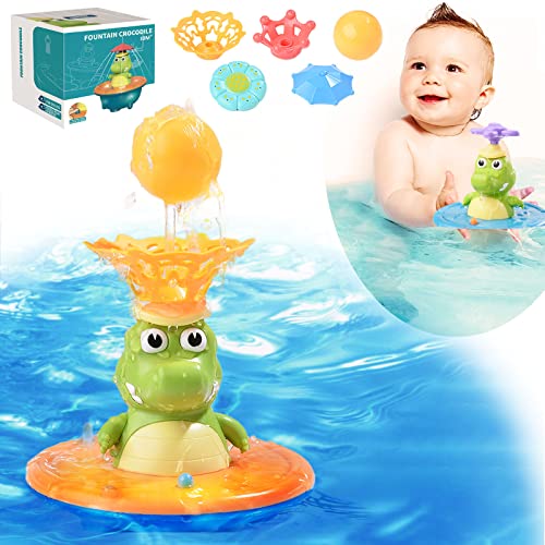 Baby Badespielzeug, Krokodil Induction Schwimmende Baden Spielzeug mit Licht, für 1-6 Einjährige Jungen Mädchen Kinder Pool Wal Badewannenspielzeug ab 1 Jahr Baby Kinder Kleinkinder Geschenk Baby Badespielzeug, Krokodil Induction Schwimmende Baden Spielzeug mit Licht, für 1-6 Einjährige Jungen Mädchen Kinder Pool Wal Badewannenspielzeug ab 1 Jahr Baby Kinder Kleinkinder Geschenk von MUSUNFE